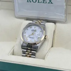 36MM ROLEX  DATE JUST W/ JUBILEE BAND.  TWO TONE 18K YELLOW GOLD + STEEL