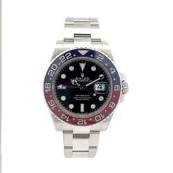 ROLEX GMT MASTER II PEPSI STAINLESS STEEL BLACK DIAL 126710BLRO