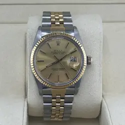 36MM ROLEX DATE JUST W/ JUBILEE BAND / TWO TONE 18K YELLOW GOLD + STEEL 