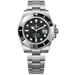 ROLEX SUBMARINER DATE 41MM STAINLESS STEEL CERAMIC BLACK DIAL WATCH 126610LN