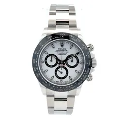 ROLEX DAYTONA PANDA WHITE DIAL BLACK BEZEL STAINLESS STEEL 116500LN