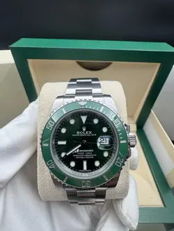 2017 ROLEX SUBMARINER DATE CERAMIC HULK 40MM 116610LV BOX & PAPERS