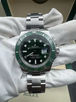 2017 Rolex Submariner Date Ceramic Hulk 40mm 116610LV Box & Papers