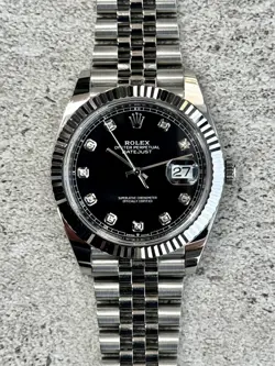 2024 ROLEX DATEJUST 41 BLACK DIAMOND DIAL JUBILEE 126334