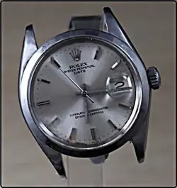 ROLEX 1500 OYSTER PERPETUAL DATE SMOOTH BEZEL AUTOMATIC  CAL1570 26JEWELS