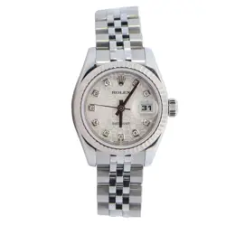 ROLEX DATEJUST 26MM SILVER DIAL WATCH 179174