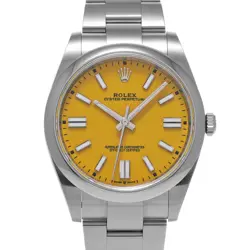 YELLOW MENS WRISTWATCH