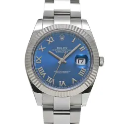 ROLEX 126334 DATEJUST 41 AZZURRO BLUE MENS WRISTWATCH WITH BOX & PAPER