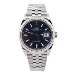 ROLEX DATEJUST 36MM BLUE DIAL WATCH 126234
