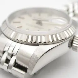 ROLEX Datejust U Wrist Watch 69174 Automatic K18 WG White Gold SS Used Women