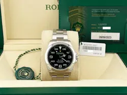 ROLEX AIR KING 126900 BLACK DIAL STAINLESS STEEL 40MM BOX PAPER 2023
