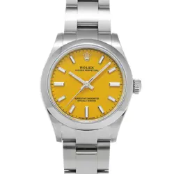 YELLOW UNISEX WRISTWATCH