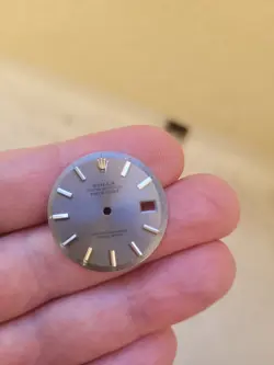 Rolex All genuine slate Grey hyphenated 36 mm non q set St. Steel 1601/1603 dial