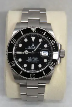 ROLEX SUBMARINER 126610LN 2021 STAINLESS SS  41MM BLACK CERAMIC BOX TAGS