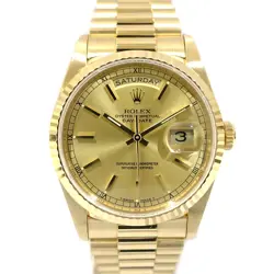 ROLEX DAY-DATE 18238 YELLOW GOLD AUTOMATIC MEN'S #U117