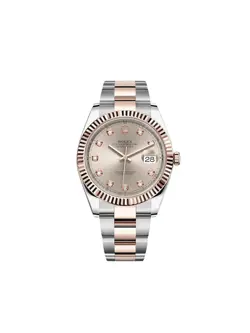 ROLEX DATEJUST 126331 ROSE GOLD STAINLESS STEEL SUNDUST DIAMOND DIAL (2022)