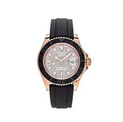 ROLEX YACHT-MASTER 126655 ROSE GOLD PAVE DIAMOND DIAL (2023)