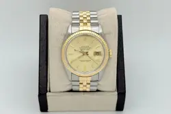 ROLEX DATEJUST 16013 CHAMPAGNE DIAL 18K GOLD STAINLESS STEEL