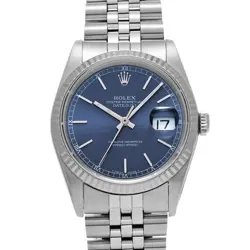 ROLEX 16234 DATEJUST BLUE MENS WRISTWATCH