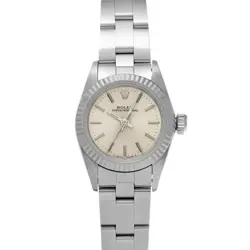ROLEX 67194 OYSTER PERPETUAL SILVER UNISEX WRISTWATCH