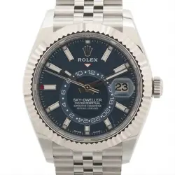 ROLEX SKY-DWELLER 326934 SS×WG AT BLUE-FACE JUBILEE BRACELET 1 EXTRA LINK