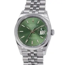 ROLEX DATEJUST 36 126200 MINT GREEN DIAL WATCH