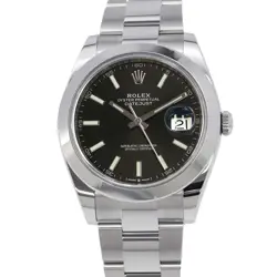 ROLEX DATEJUST 41 BLACK DIAL 126300 WATCH