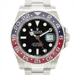ROLEX GMT MASTER II 126710BLRO SS AT BLACK DIAL OYSTER BRACELET 2 EXTRA LINKS