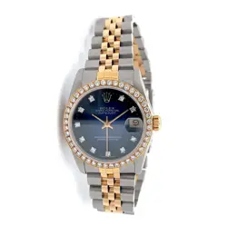 18KYG/SS BLUE DIAL