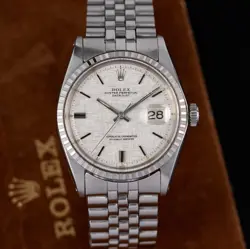 ROLEX DATEJUST 1603 LINEN DIAL 36MM VINTAGE 1970