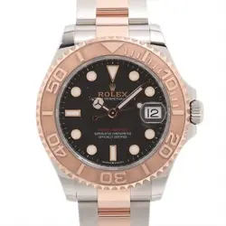 ROLEX YACHT‑MASTER 268621 SS×PG AT BLACK DIAL