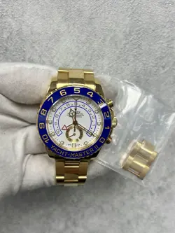 ROLEX YACHT-MASTER II 116688 18K YELLOW GOLD OYSTER BRACELET WHITE DIAL