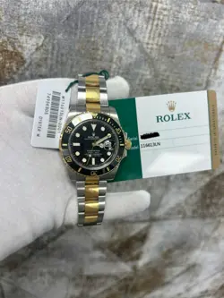 ROLEX SUBMARINER 116613LN WITH CARD 18K GOLD STEEL TWO TONE OYSTER BAND  40MM