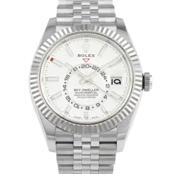 ROLEX SKY-DWELLER WHITE DIAL WATCH 326934