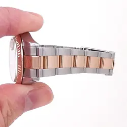 Rolex Datejust Everose Gold Stainless Steel Mother of Pearl Ladies Watch 279171