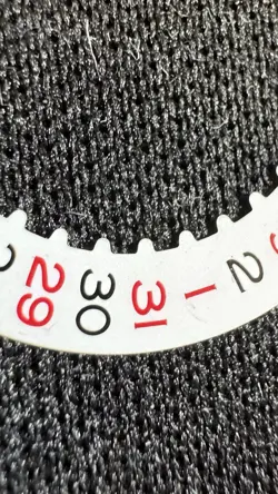 Rolex Calendar disc 3135 3155 Caliber Red & Black. White Rolex Watch Date Wheel