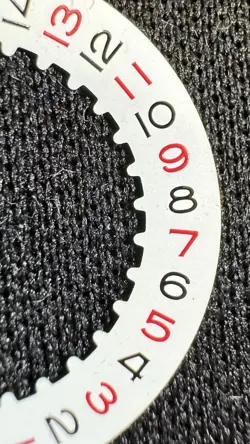 Rolex Calendar disc 3135 3155 Caliber Red & Black. White Rolex Watch Date Wheel