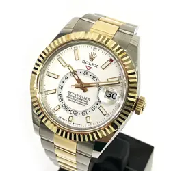 2024 ROLEX SKY-DWELLER 336933 42MM, STEEL & GOLD, WHITE DIAL, BOX & PAPERS