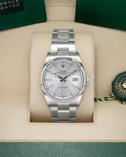 ROLEX DATEJUST 126234 SILVER OYSTER BRACELET