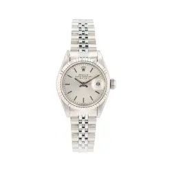 B&P ROLEX DATEJUST  69174 26MM SILVER INDEX DIAL FLUTED BEZEL & JUBILEE BAND