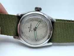 1940s Rolex Oyster SpeedKing Ref 2280 MILITARY WW2 CLEAN DIAL STAINLESS SERVICED