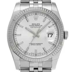 USED ROLEX Datejust 116234 Silver Case Size 36×36mm Men's Watch #31534