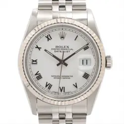 ROLEX DATEJUST 16234 SS×WG AT WHITE DIAL