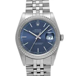 USED ROLEX DATEJUST 16234 BLUE CASE SIZE 36×36MM MEN'S WATCH #311414