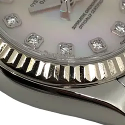 ROLEX Datejust 26mm Date 100m 179174NG White Shell K18WG/SS Auto SS Men's watch