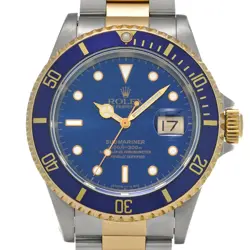 USED ROLEX Submariner Date 16613 Blue Case Size 40×40mm Men's Watch #31534