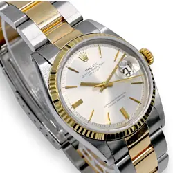 WHITE DIAL FLUTED