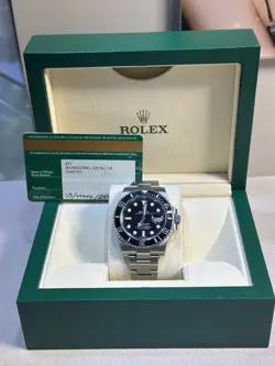 ROLEX SUBMARINER DATE 116610LN 40MM STAINLESS STEEL BLACK DIAL WATCH