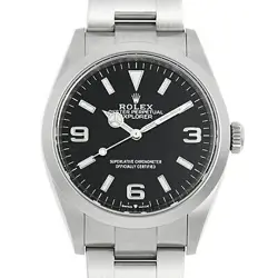 ROLEX EXPLORER I 124270 BLACK RANDOM NUMBER UNUSED MENS