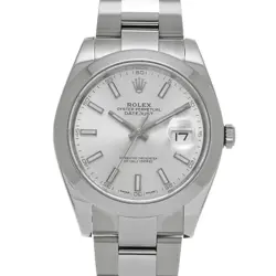 ROLEX 126300 DATEJUST 41 SILVER MENS WRISTWATCH WITH BOX & PAPER